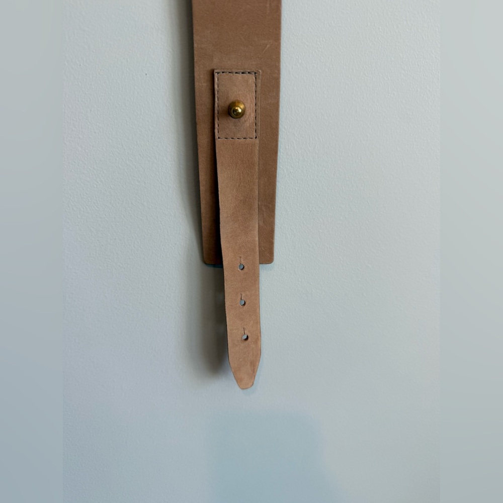 rag & bone Clark Tan Suede Leather Waist Belt - Picture 9 of 14